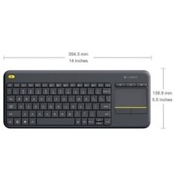 Logitech Wireless Touch Keyboard K400 Plus Blackreplaces K400r Black