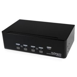 StarTech 4-Port Dual DVI USB KVM Switch with Audio and USB 2.0 Hub