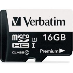 Verbatim Micro SDHC 16GB (Class 10) with Adapter