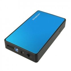 Simplecom SE325 Tool Free 3.5 inch SATA HDD to USB 3.0 Hard Drive Enclosure Blue