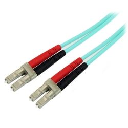 StarTech Fiber Optic Cable 10Gb Aqua Multimode Duplex 50/125 LSZH LC/LC 2m
