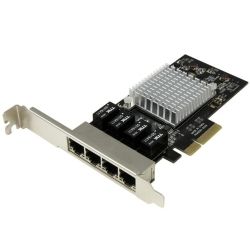 StarTech 4-Port Gigabit Ethernet Network Card PCI Express Intel I350 NIC