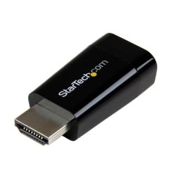 StarTech Compact HDMI to VGA Adapter Converter Ideal for ChromeBooks Ultrabooks Laptops 1920x1200/1080p