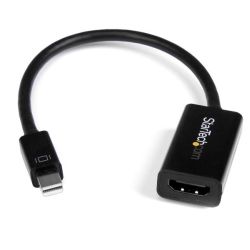 StarTech Mini DisplayPort to HDMI 4K Audio/Video Converter mDP 1.2 to HDMI Active Adapter for UltraBook/Laptop 4K @ 30 Hz Black