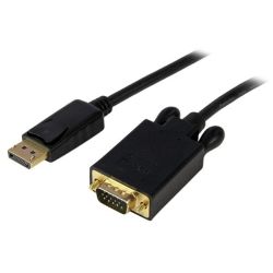StarTech 3ft DisplayPort to VGA Adapter Converter Cable DP to VGA 1920x1200 Black