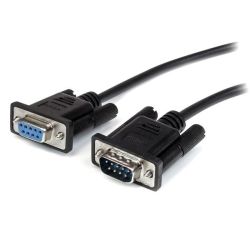 StarTech 3m Black Straight Through DB9 RS232 Serial Cable M/F