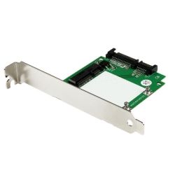 StarTech SATA to mSATA SSD Adapter w/ Full and Low Profile Brackets SATA to Mini SATA Converter Card