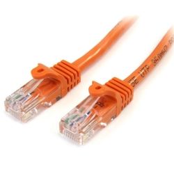 StarTech Cat5e Patch Cable with Snagless RJ45 Connectors 1m Orange
