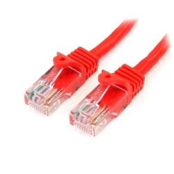 StarTech Cat5e Patch Cable with Snagless RJ45 Connectors 2m Red