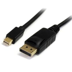 StarTech 3ft Mini DisplayPort to DisplayPort 1.2 Adapter Cable M/M DisplayPort 4k