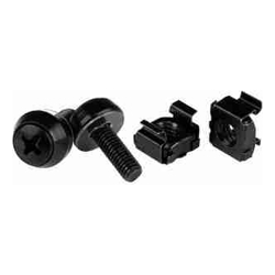 StarTech STARTECH.COM 50 Pack OF M5 MOUNTING SCREWS &amp;amp;amp; CAGE NUTS BLACK