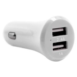 3Sixt Dual USB Car Charger 3.4A White