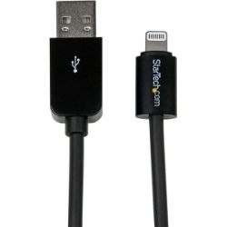 StarTech 10ft Black 8-Pin Lightning to USB Cable
