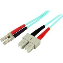 StarTech 10m 10GB Aqua Fiber Patch Cable LC/SC