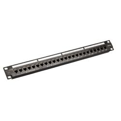 4Cabling 4C Cat5e RJ45 24-Port Patch Panel Universal Termination (110/KATT) with Individual Jacks