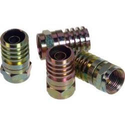 4Cabling RG59 F Type Male Hex Crimp Connector Individual