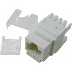4Cabling 4C Cat5e RJ45 Keystone Jack Universal Termination (110/KATT): 180 Deg. 10 Pack