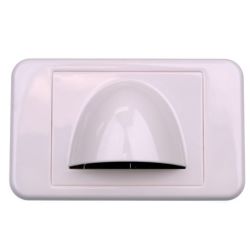 4Cabling Bullnose Low Profile Wall Plate White