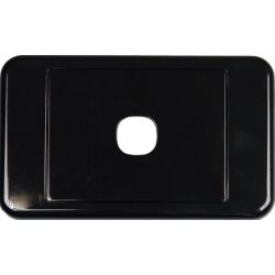 Clipsal 1 Way Clipsal Style Wall Plate Black