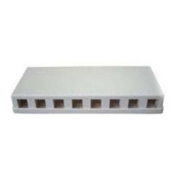 4Cabling 8-Port Keystone Surface Mount Box