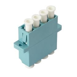 4Cabling LC/LC Coupler Quad Ceramic Sleeve OM3