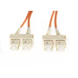 4Cabling 15m SC-SC OM1 Multimode Fibre Optic Duplex Patch Lead : 3mm Oversleeving