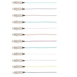 4Cabling Fibre Pigtail SC OS1 Singlemode 2m 12 Pack Rainbow