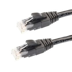 4Cabling 1.5m Cat5e RJ45 RJ45 Network Cable Black