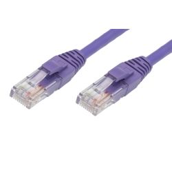 4Cabling 0.5m Cat5e RJ45 RJ45 Network Cable Purple