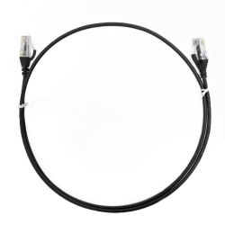 4Cabling 0.5m Cat6 RJ45-RJ45 Ultra Thin LSZH Network Cables Black