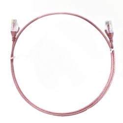 4Cabling 0.25m Cat6 RJ45-RJ45 Ultra Thin LSZH Network Cables Pink