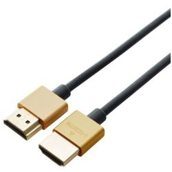 4Cabling 1M HDMI V2.0 High Speed with Ethernet: Ultra Thin Round Series M-M