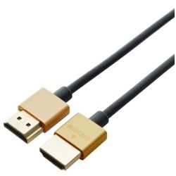 4Cabling 2M HDMI V2.0 High Speed with Ethernet: Ultra Thin Round Series M-M