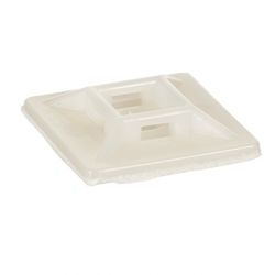 4Cabling Self Adhesive Mount 28 x 28mm White 100 pk