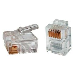4Cabling RJ12 6P6C Crimp Plug Stranded 10 Pack