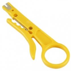 4Cabling Economical Cable Stripper with 110 IDC Tool HT-318 Small Yellow