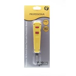 4Cabling 4Pro's Professional 110 Punch Down Tool HT-3133TB Includes High Precision Punch Cut Bit HT-13TB Optional HT-14TBK KAT