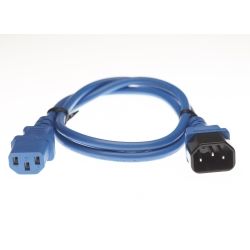 4Cabling IEC C13 C14 Extension Cord 2m Blue
