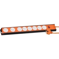 Jackson Industries Jackson 8 Way Heavy Duty Metal Power Board : Orange