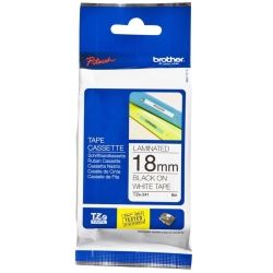 Brother TZES241 18mm Black on White Strong Adhesive TZE Tape