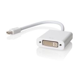 ALOGIC Premium 15cm Mini DisplayPort to DVI Adapter Male to Female WHITE/BLACK