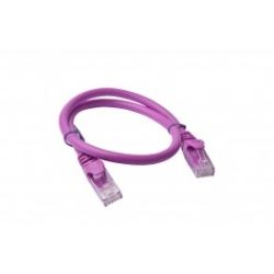 8Ware Cat6a UTP Ethernet Cable Snagless 0.25m (25cm) Purple
