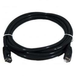 8Ware Cat6a UTP Ethernet Cable Snagless 0.5m (50cm) Black
