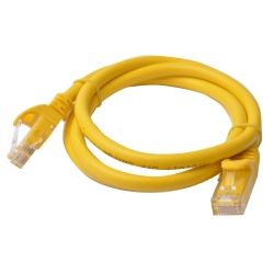8Ware Cat6a UTP Ethernet Cable Snagless 1m (100cm) Yellow
