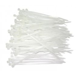 4Cabling Cable Ties 100mm x 2.5mm (4 inch) Natural Bag of 1000