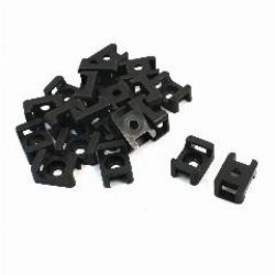 4Cabling Saddle Type Mount 15mm x 10mm Black Bag of 100