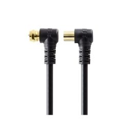 ALOGIC 3m Right Angle PAL to Right Angle F-Type TV Antenna Cable