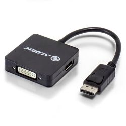 ALOGIC 3-in-1 DisplayPort to DisplayPort HDMI DVI Adapter Male to 3-Female MOQ:3
