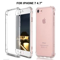 iPhone 7 Shockproof Slim Soft Bumper Hard Back Case Cover Protector Clear Colour