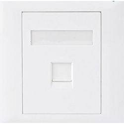 Astrotek Cat5e RJ45 Wall Face Plate 86x86mm 1-Port Socket Kit